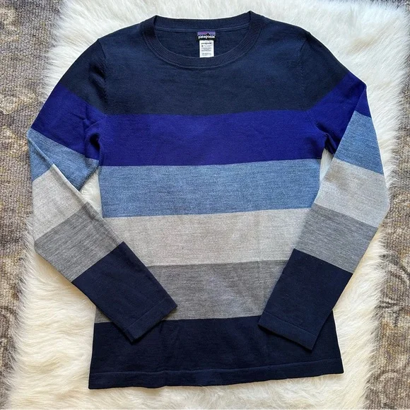 トップス 2012s patagonia wool striped sweater Patagonia | Tops | Patagonia Merino Wool Striped Sweater | Poshmark